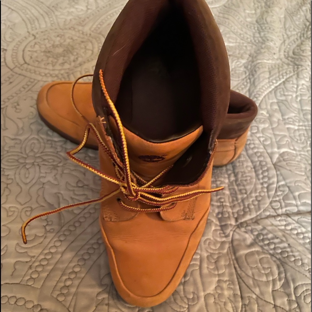 Timberland waterproof boots. 4 inch, wheat. Size 11